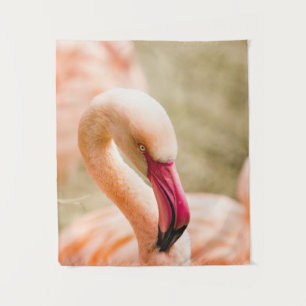 A Beautiful Pink Flamingo  Tapestry