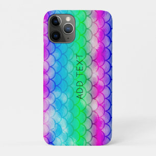 A beautiful range of mermaid-style colours    trif iPhone 11 pro case