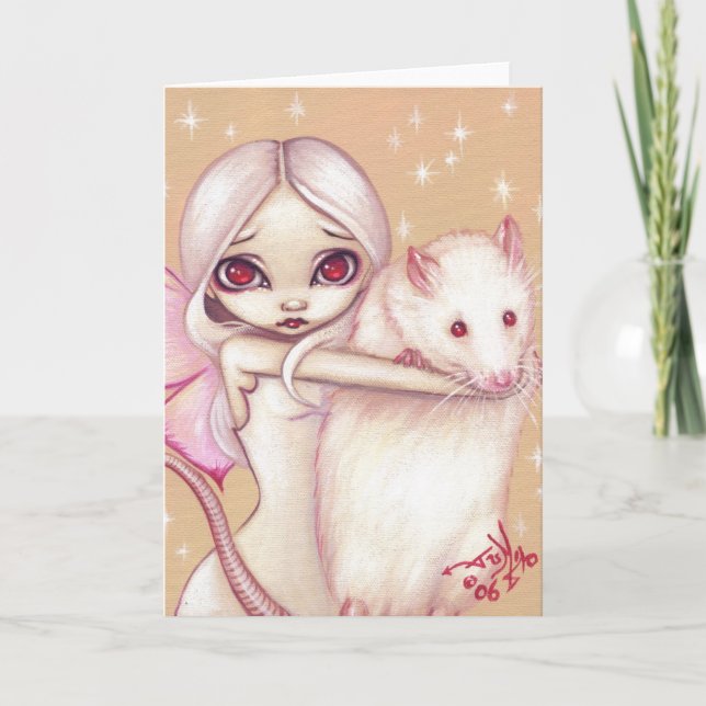 "A Beautiful Rat" Greeting Card (Front)