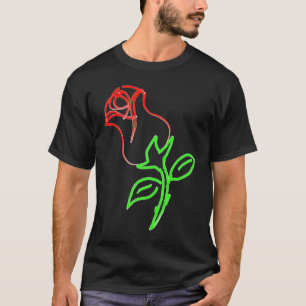 A beautiful red rose is a for Valentine's Day T-Shirt