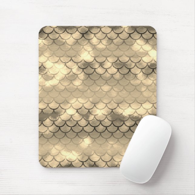 A beautiful spectrum of mermaid colors mouse mat (With Mouse)