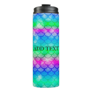 A beautiful spectrum of mermaid colours thermal tu thermal tumbler