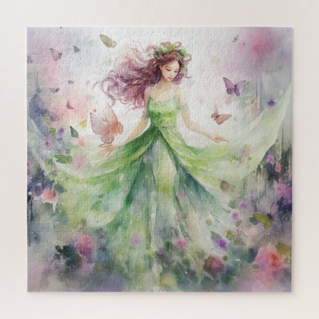 A Beautiful Spring Fairy Jigsaw Puzzle (Vertical)