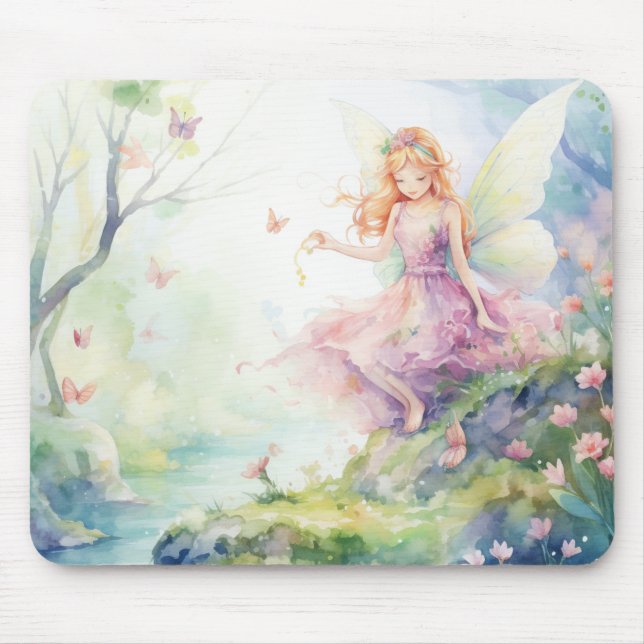 A Beautiful Spring Fairy Mouse Mat (Front)
