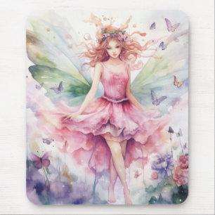 A Beautiful Spring Fairy Mouse Mat