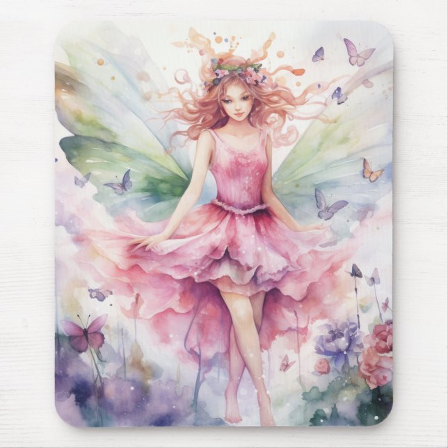 A Beautiful Spring Fairy Mouse Mat (Front)