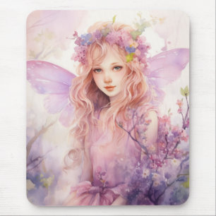 A Beautiful Spring Fairy Mouse Mat