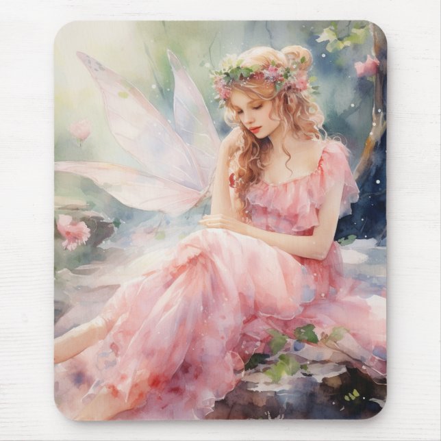 A Beautiful Spring Fairy Mouse Mat (Front)