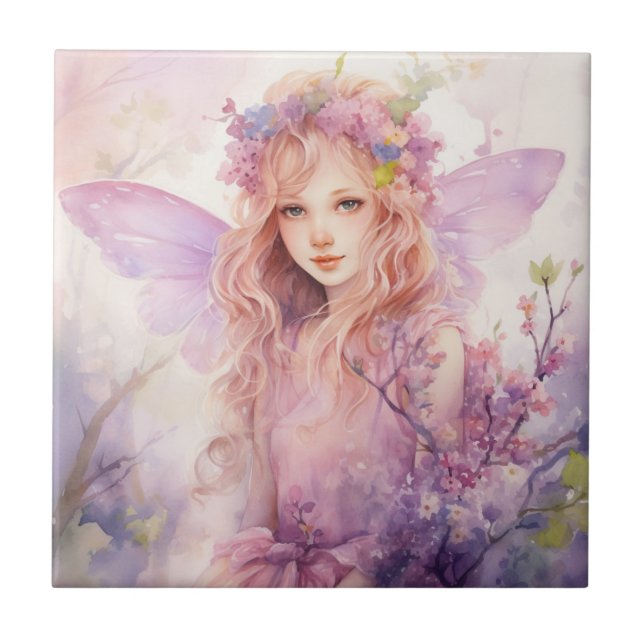 A Beautiful Spring Fairy Tile (Front)
