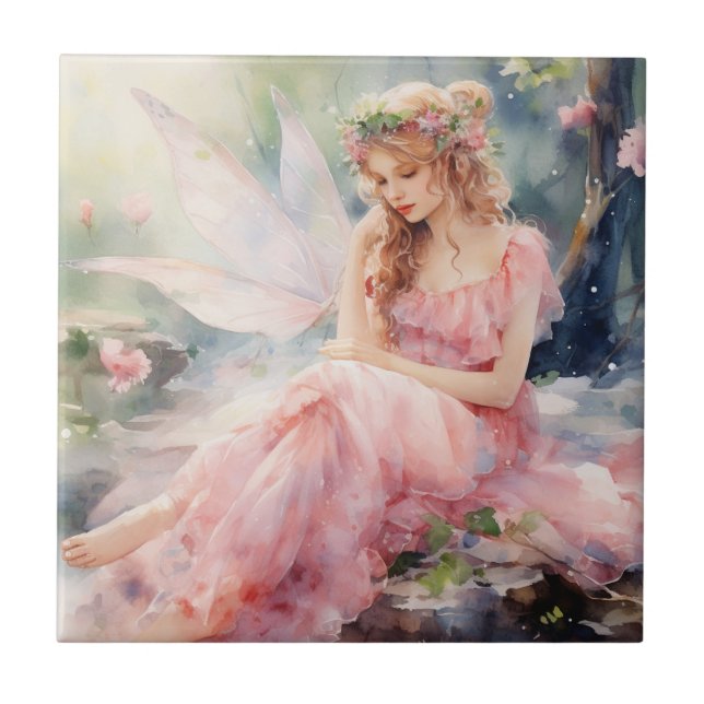 A Beautiful Spring Fairy Tile (Front)