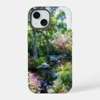 a beautiful spring landscape in a Japanese Garden
