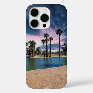 a beautiful sunset at Encanto Park iPhone 16 Pro Case