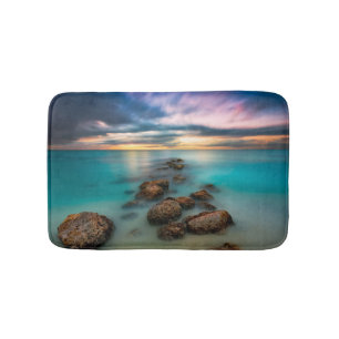 A Beautiful Sunset Over Grace Bay Turks & Caicos Bath Mat