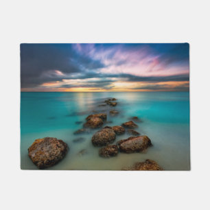 A Beautiful Sunset Over Grace Bay Turks & Caicos Doormat