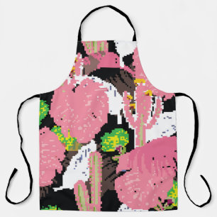 A Beautiful sweet pastel colour tropical night pat Apron