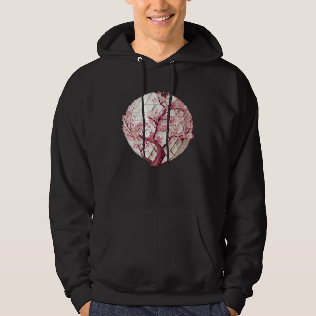 A Beautiful Symbol of Renewal Cherry Blossom Spher Hoodie (Front)