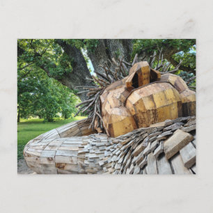 A Beautiful Troll Sleeps Under a Tree Postcard