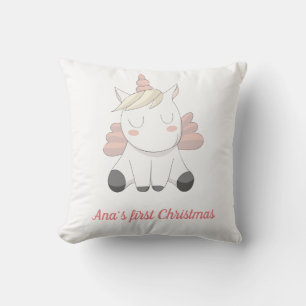 A beautiful unicorn baby pillow