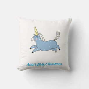 A beautiful unicorn baby pillow