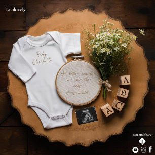 A beautiful vintage rustic pregnancy announcement 