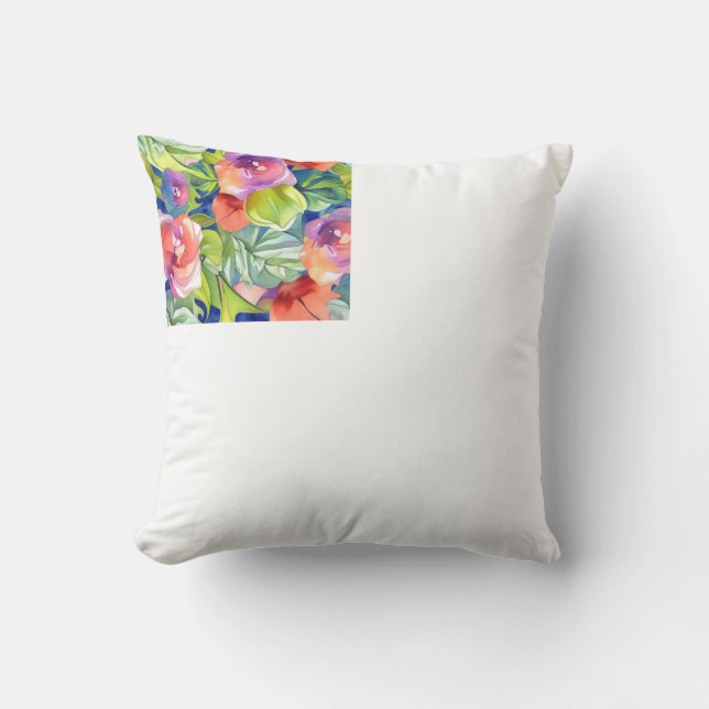 A Beautiful Watercolor Design Cushion (Front)