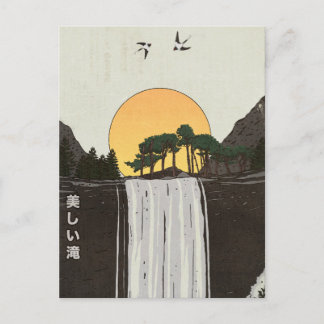 A Beautiful Waterfall Postcard