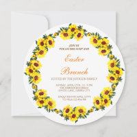 A beautiful  wreath of sunflowers, Ester branch In