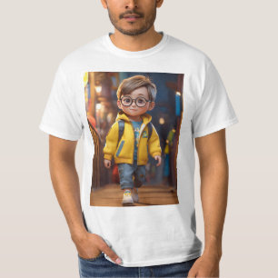 A beautiful young 3 years old boy cutenes design T-Shirt