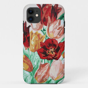 A Beautifully Bold Floral Bouquet of Tulips iPhone 11 Case