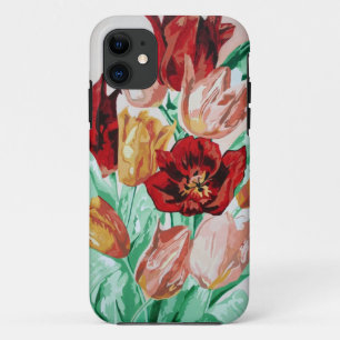 A Beautifully Bold Floral Bouquet of Tulips iPhone 11 Case