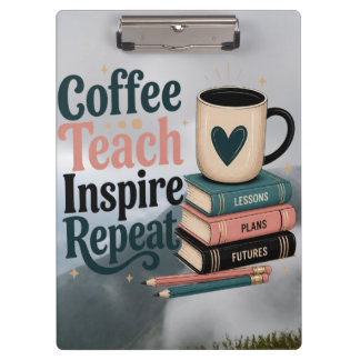 A beautifully designed notebook for coffee lovers. clipboard