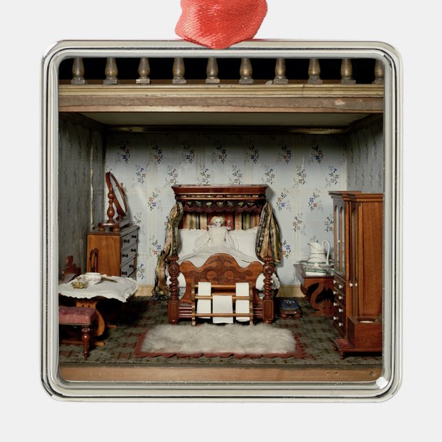 A bedroom in 'Mrs Bryant's Pleasure', c.1860 Metal Tree Decoration (Front)