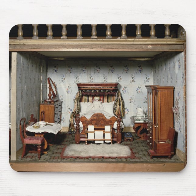 A bedroom in 'Mrs Bryant's Pleasure', c.1860 Mouse Mat (Front)