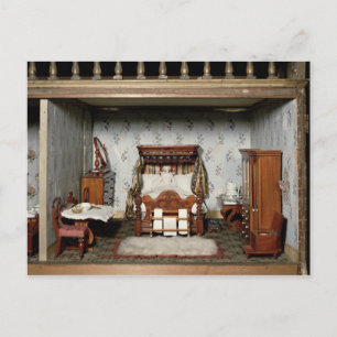 A bedroom in 'Mrs Bryant's Pleasure', c.1860 Postcard