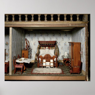 A bedroom in 'Mrs Bryant's Pleasure', c.1860 Poster