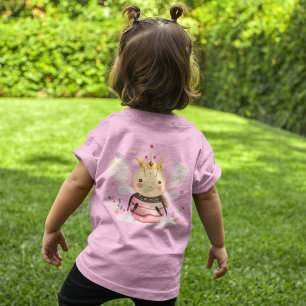 A Bee and Her Crown with Flowers Toddler T-Shirt