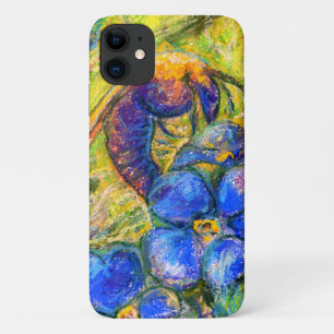 A Bee & Forget-me-not Flowers iPhone 11 Case