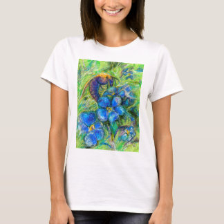 A Bee & Forget-me-not Flowers T-Shirt