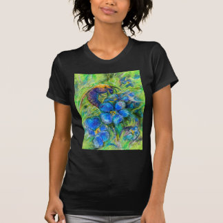 A Bee & Forget-me-not Flowers T-Shirt
