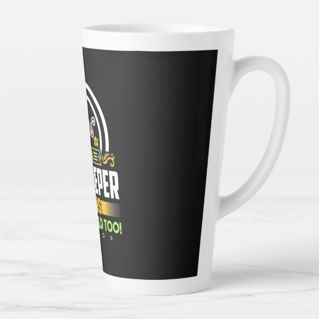 A Beekeeper Runs You Should Too Latte Mug (Right)