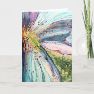 A bees view - Blank inside greeting Card