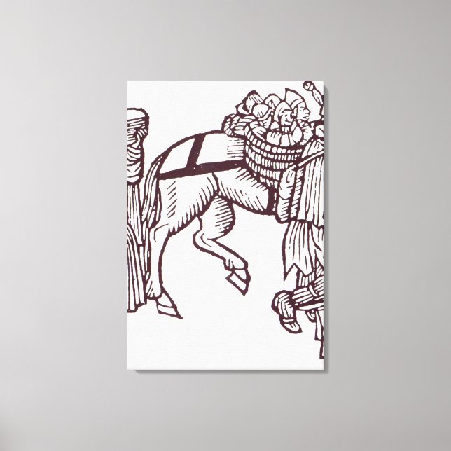A Beggar Family Canvas Print (Front)
