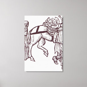 A Beggar Family Canvas Print