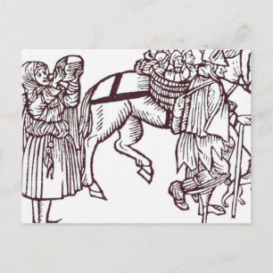 A Beggar Family Postcard