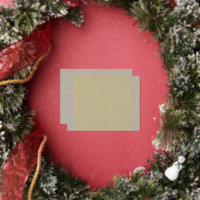 a beige background with a pattern of small squares