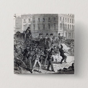 A Belfast Riot 15 Cm Square Badge