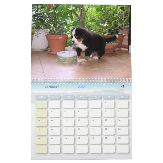 A Berner Year Calendar (Jan 2027)