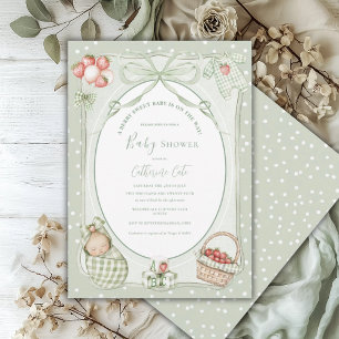 A Berry Sweet Baby Cute Baby Shower Invitation