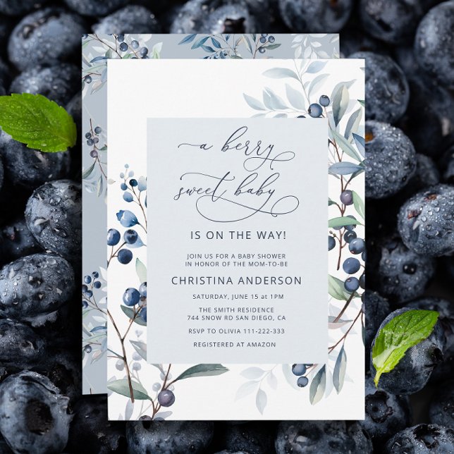 A Berry Sweet Baby is on the Way  Invitation (Creator Uploaded)