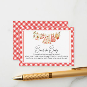A Berry Sweet Baby Shower Books For Baby Enclosure Card